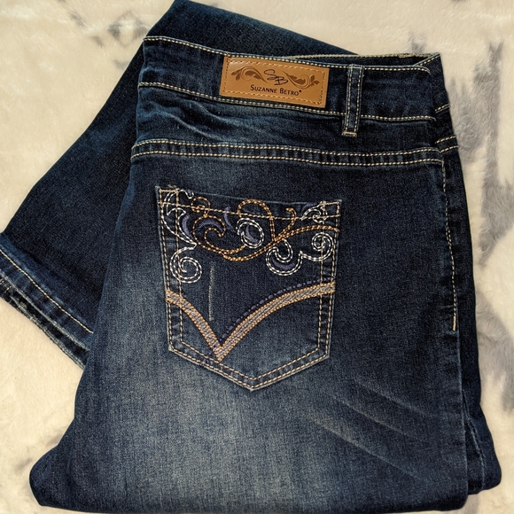 Suzanne Betro High Rise Indigo Jeans Two Pair - Picture 2 of 12